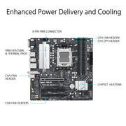 ASUS PRIME B650M - A WIFI AMD B650 AM5 Micro - ATX Motherboard - SWIFT PERIPHERALS90MB1C00-M0EAY0