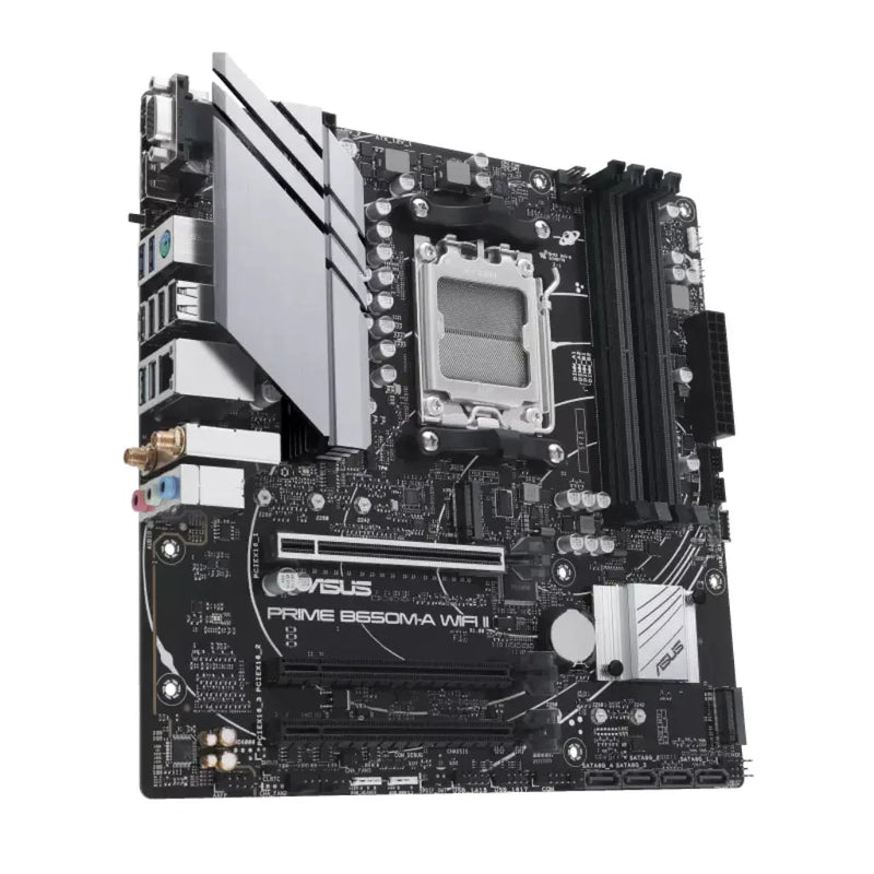 ASUS Prime B650M - A WiFi II B650 AM5 DDR5 Micro ATX Motherboard with WiFi 6 - SWIFT PERIPHERALSASUS-PRIME-B650M-A-WIFI-ii