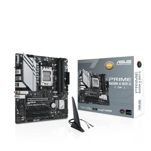 ASUS PRIME B650M - A WIFI II - CSM AMD AM5 DDR5 m - ATX Motherboard - SWIFT PERIPHERALSPRIME B650M-A WIFI II-CSM
