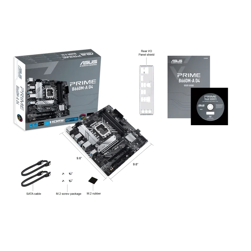 ASUS PRIME B660M - A DDR4 INTEL LGA1700 MOTHERBOARD - SWIFT PERIPHERALS106733