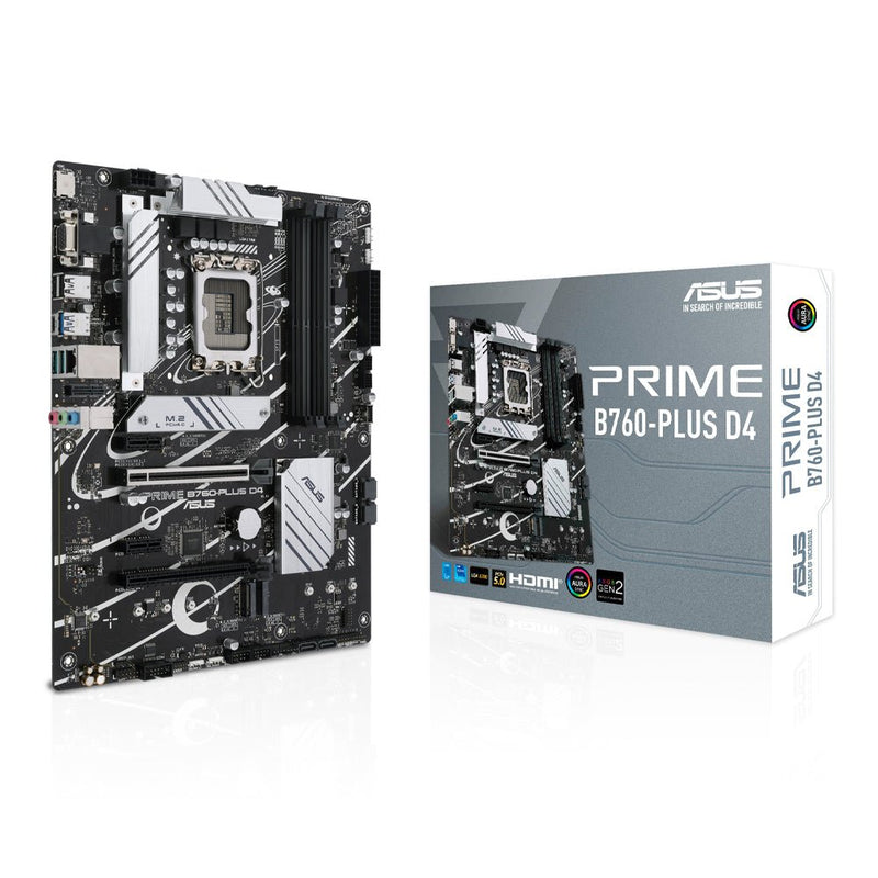 ASUS PRIME B760 - PLUS D4 Intel B760 LGA 1700 ATX Motherboard - SWIFT PERIPHERALS90MB1CW0-M0IAY0