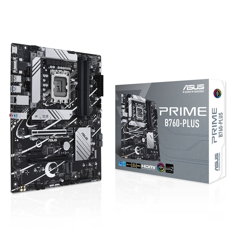 ASUS PRIME B760 - PLUS Intel B760 LGA 1700 ATX DDR5 Motherboard - SWIFT PERIPHERALS90MB1EF0-M0IAY0