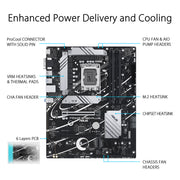 ASUS PRIME B760 - PLUS Intel B760 LGA 1700 ATX DDR5 Motherboard - SWIFT PERIPHERALS90MB1EF0-M0IAY0