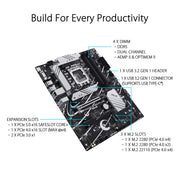 ASUS PRIME B760 - PLUS Intel B760 LGA 1700 ATX DDR5 Motherboard - SWIFT PERIPHERALS90MB1EF0-M0IAY0