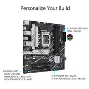 ASUS PRIME B760M - A Intel LGA 1700 Micro - ATX DDR5 Motherboard - SWIFT PERIPHERALS90MB1EK0-M0IAY0
