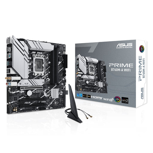 ASUS PRIME B760M - A WIFI CSM Intel LGA 1700 Micro - ATX DDR5 Motherboard - SWIFT PERIPHERALS90MB1EL0-M0IAY0