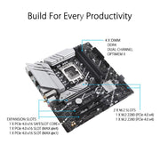 ASUS PRIME B760M - A WIFI D4 Intel B760 LGA 1700 Micro - ATX Motherboard - SWIFT PERIPHERALS90MB1CX0-M0IAY0