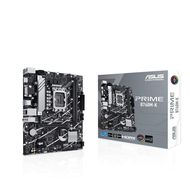 ASUS PRIME B760M - K B760 LGA 1700 Micro - ATX DDR5 Motherboard - SWIFT PERIPHERALSPRIME B760M-K