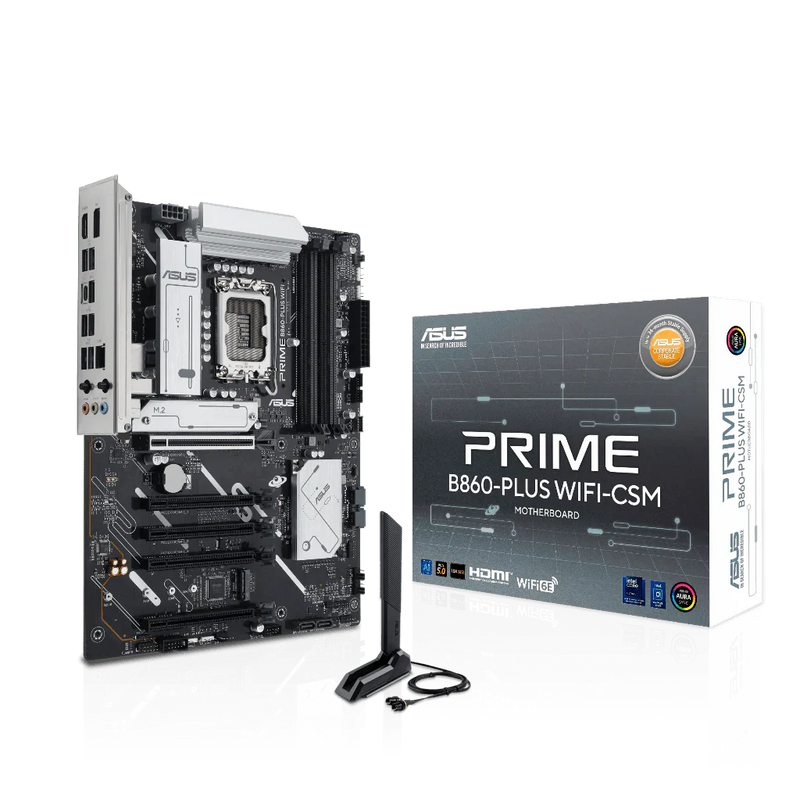 ASUS PRIME B860 - PLUS WIFI - CSM LGA1851 DDR5 ATX Motherboard - SWIFT PERIPHERALSPRIME B860-PLUS WIFI-CSM