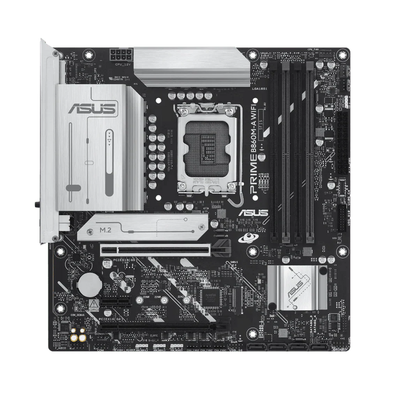 ASUS Prime B860M - A WiFi - CSM LGA1851 DDR5 Wi - Fi mATX Motherboard - SWIFT PERIPHERALSPRIME-B860M-A WIFI-CSM