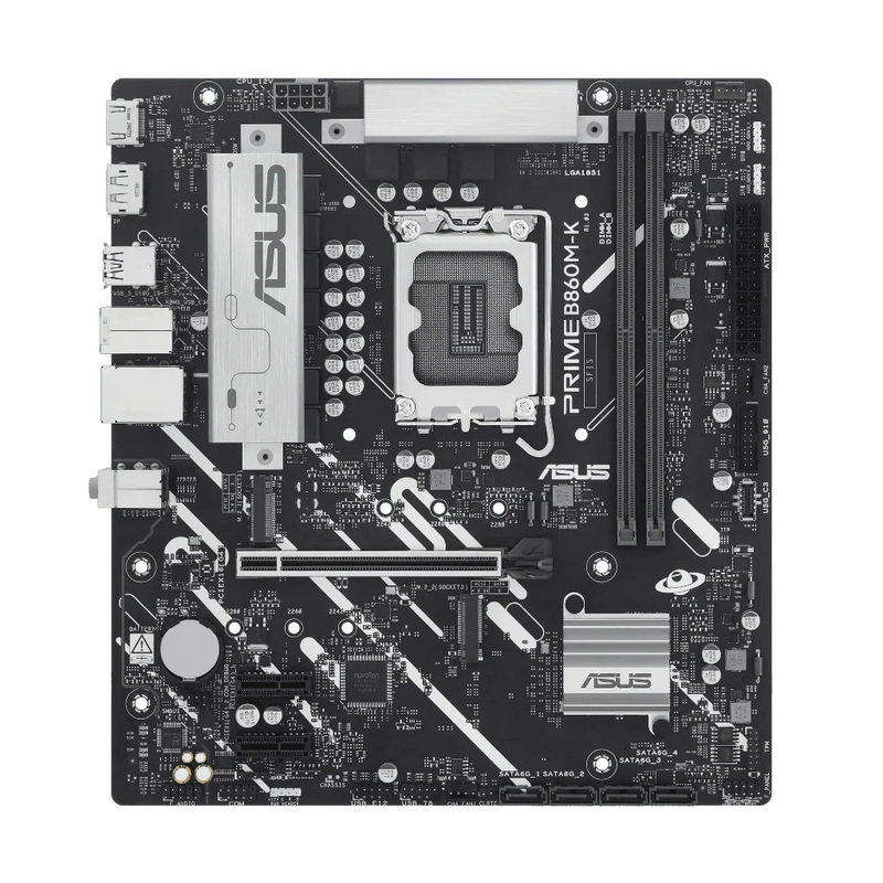 ASUS Prime B860M - K - CSM LGA1851 DDR5 Wi - Fi mATX Motherboard - SWIFT PERIPHERALSPRIME B860M-K-CSM