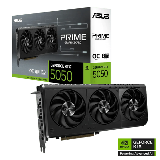 ASUS Prime GeForce RTX 5050 8GB GDDR6 OC Edition Graphics Card - SWIFT PERIPHERALSPRIME-RTX5050-O8G