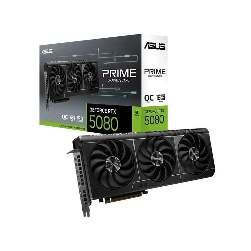 ASUS PRIME GEFORCE RTX 5080 OC EDITION 16GB GDDR7 - SWIFT PERIPHERALS1092137