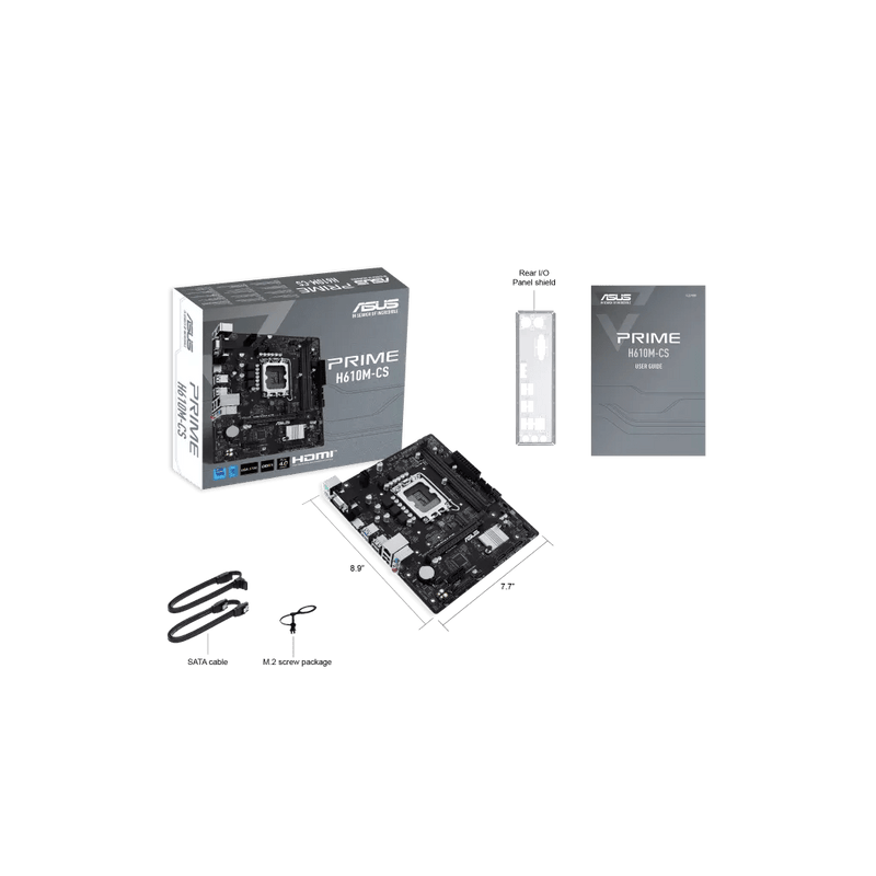 ASUS PRIME H610M - CS D5 LGA 1700 DDR5 PCIe 4.0 M - ATX motherboard - SWIFT PERIPHERALSPRIME H610M-CS-D5