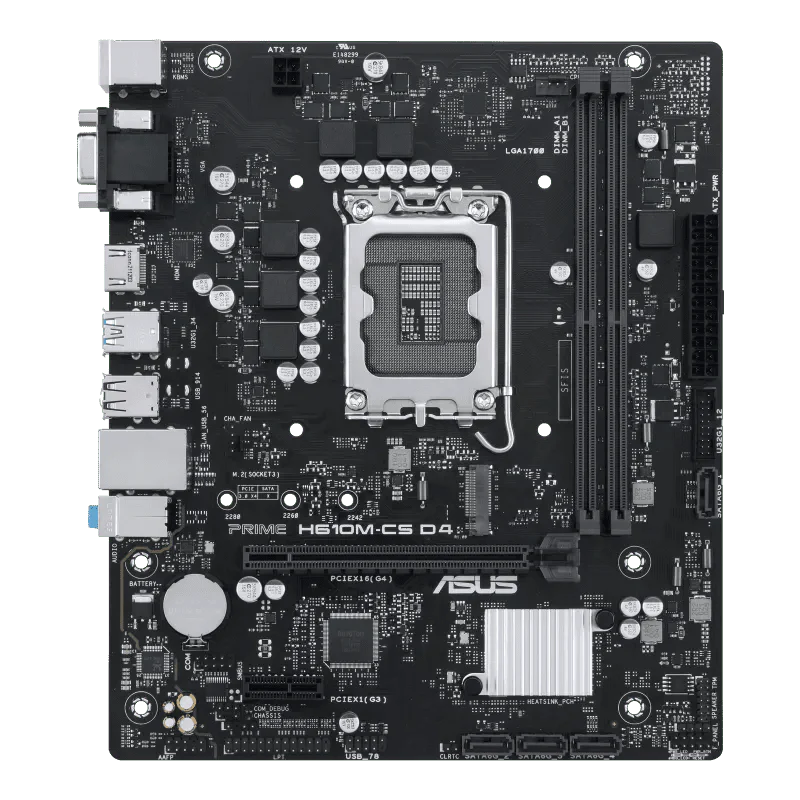 ASUS PRIME H610M - CS INTEL LGA1700 MOTHERBOARD - SWIFT PERIPHERALS1083157