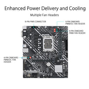 ASUS PRIME H610M - E D4 Intel H670 LGA 1700 ATX Motherboard with PCIe 4.0 and Dual M.2 Slots - SWIFT PERIPHERALS90MB19N0-M0IAY0