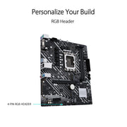 ASUS PRIME H610M - E D4 Intel H670 LGA 1700 ATX Motherboard with PCIe 4.0 and Dual M.2 Slots - SWIFT PERIPHERALS90MB19N0-M0IAY0