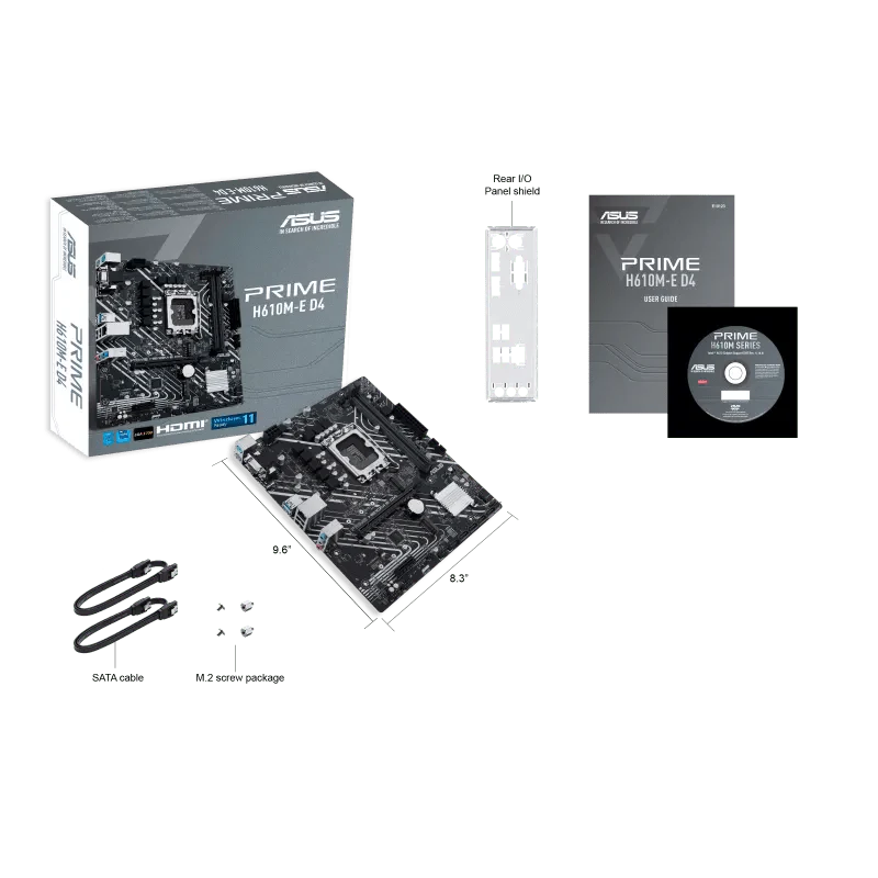 ASUS PRIME H610M - E INTEL LGA1700 MOTHERBOARD - SWIFT PERIPHERALS106732