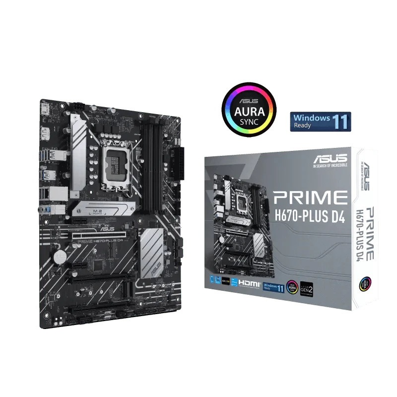 ASUS PRIME H670 - PLUS DDR4 INTEL LGA1700 MOTHERBOARD - SWIFT PERIPHERALS107866