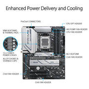 ASUS PRIME X670 - P WIFI AMD Socket AM5 ATX Motherboard with PCIe 5.0 USB 4 Header and Three M.2 Slots - SWIFT PERIPHERALS90MB1BV0-M0IAYC