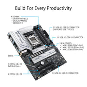 ASUS PRIME X670 - P WIFI CSM AMD Socket AM5 ATX Motherboard with DDR5 and PCIe 5.0 - SWIFT PERIPHERALS90MB1BL0-M0UAYC