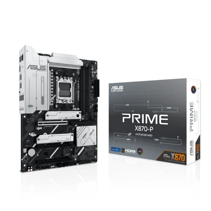 ASUS PRIME X870 - P AMD AM5 DDR5 ATX Motherboard - SWIFT PERIPHERALSPRIME-X870-P