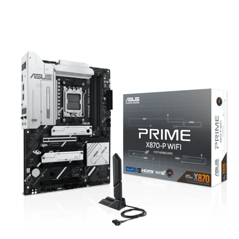 ASUS PRIME X870 - P WIFI AMD AM5 DDR5 ATX Motherboard - SWIFT PERIPHERALSPRIME-X870-P-WIFI