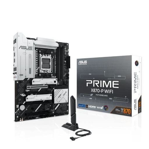 ASUS PRIME X870 - P WIFI AMD AM5 DDR5 ATX Motherboard - SWIFT PERIPHERALSPRIME-X870-P-WIFI