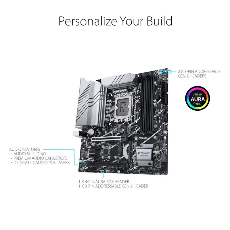 ASUS PRIME Z790M PLUS CSM DDR4 INTEL LGA1700 MOTHERBOARD - SWIFT PERIPHERALS1083181