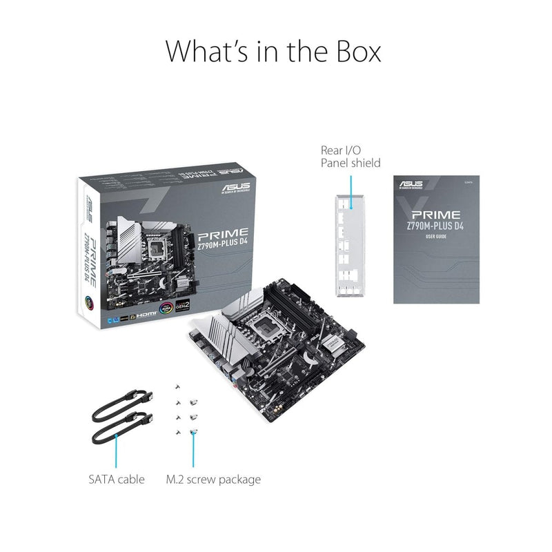 ASUS PRIME Z790M PLUS CSM DDR4 INTEL LGA1700 MOTHERBOARD - SWIFT PERIPHERALS1083181