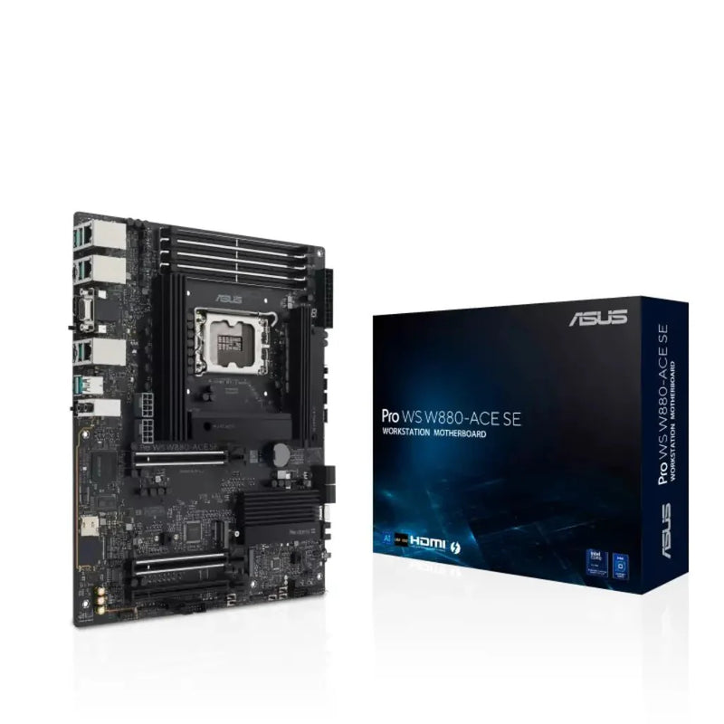 ASUS Pro WS W880 - ACE SE W880 LGA1851 DDR5 ATX Thunderbolt 4 Workstation Motherboard - SWIFT PERIPHERALSPro-WS-W880-ACE-SE