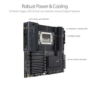 ASUS PRO WS WRX80E SAGE SE WIFI AMD WRX80 Chipset sWRX8 Socket DDR4 EEB Workstation Motherboard - SWIFT PERIPHERALSPRO-WS-WRX80E-SAGE-SE-WIFI