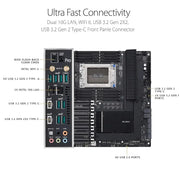 ASUS PRO WS WRX80E SAGE SE WIFI AMD WRX80 Chipset sWRX8 Socket DDR4 EEB Workstation Motherboard - SWIFT PERIPHERALSPRO-WS-WRX80E-SAGE-SE-WIFI
