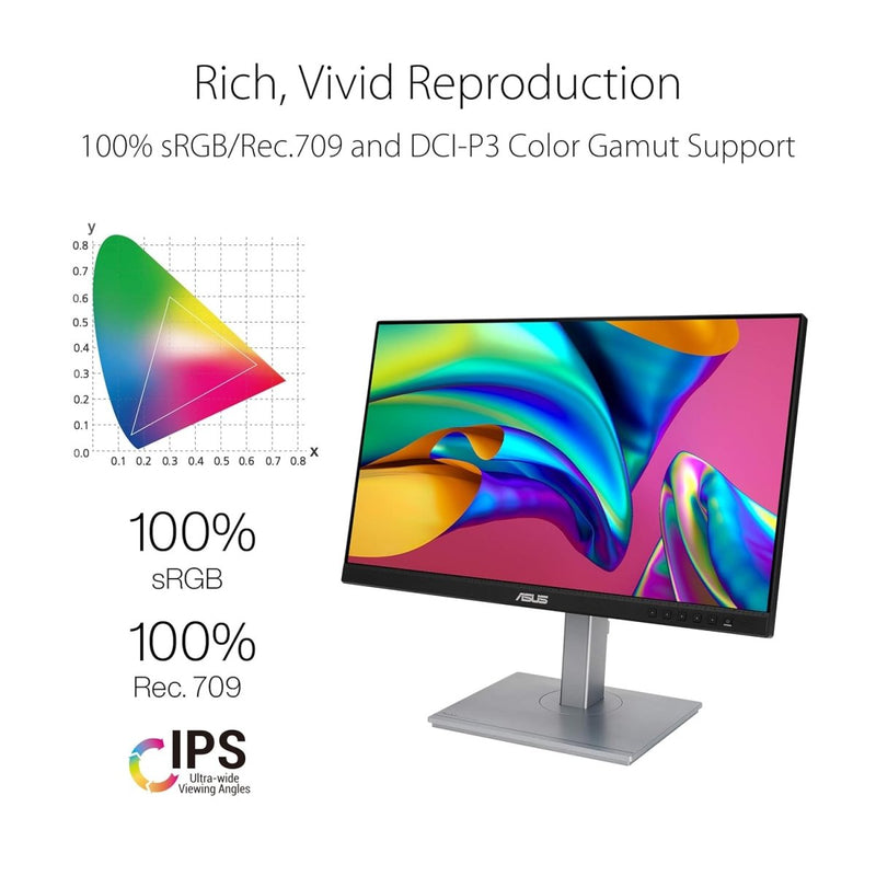 ASUS PROART DISPLAY PA247CV 23.8 INCH (60.45CM) FHD IPS MONITOR - SWIFT PERIPHERALS1094928