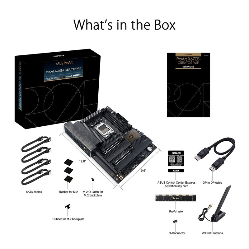 ASUS ProArt X670E - Creator WIFI AMD AM5 ATX Motherboard - SWIFT PERIPHERALS90MB1B90-M0EAY0