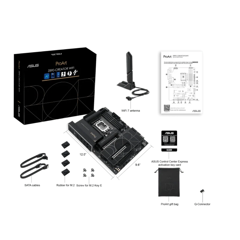 ASUS ProArt Z890 - CREATOR WIFI LGA1851 DDR5 ATX Motherboard - SWIFT PERIPHERALSProArt-Z890-CREATOR-WIFI