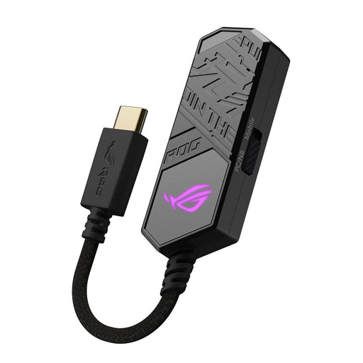 ASUS ROG Clavis USB - C to 3.5 mm Gaming DAC with AI Noise - Canceling Mic and MQA Rendering - SWIFT PERIPHERALS90YH02N0-B2UA00