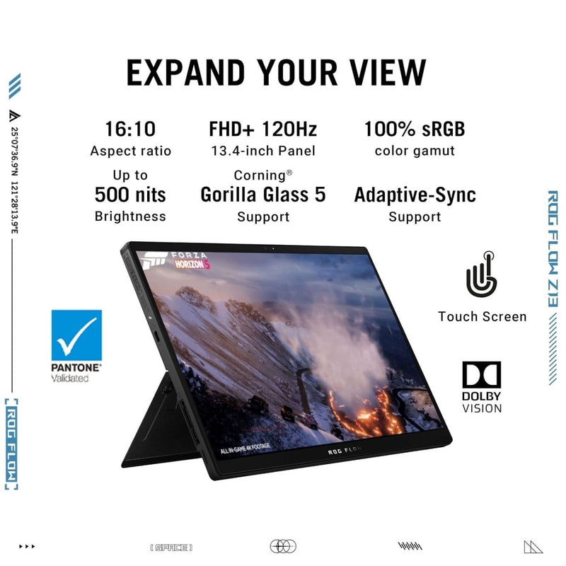 ASUS ROG FLOW Z13 (2022), 13.4 INCH (34.03 CMS) FHD+ 16:10, 120HZ TOUCH, INTEL CORE I5 12TH GEN, 2 - IN - 1 GAMING LAPTOP (16GB/512GB SSD/WIN 11/INTEGRATED GRAPHICS/OFFICE 2021/BLACK/1.12 KG) GZ301ZA - LD049WS - SWIFT PERIPHERALS90NR07Y1-M000R0