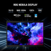 ASUS ROG FLOW Z13 (2023) 56WHR BATTERY, INTEL CORE I9 - 13900H 13TH GEN, 13.4 INCH QHD+ 165HZ, 8GB RTX 4060, 2 - IN - 1 GAMING LAPTOP (16GB/1TB SSD/WINDOWS 11/OFFICE 2021/BLACK/1.18 KG), GZ301VV - MU014WS - SWIFT PERIPHERALS90NR0BH1-M001A0