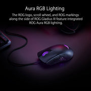 ASUS ROG GLADIUS III GAMING MOUSE - SWIFT PERIPHERALS105253