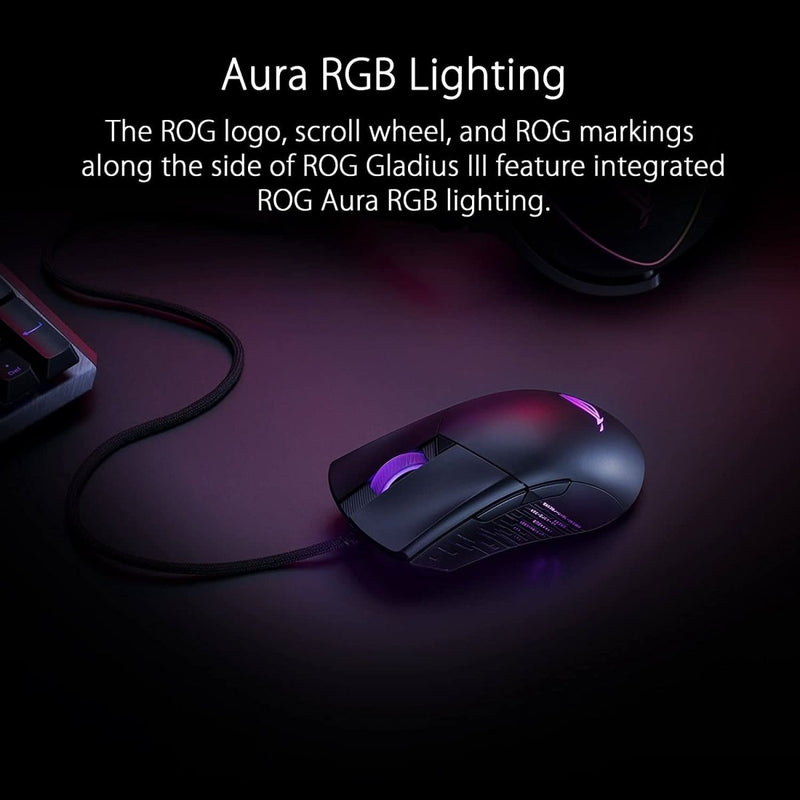 ASUS ROG GLADIUS III GAMING MOUSE - SWIFT PERIPHERALS105253