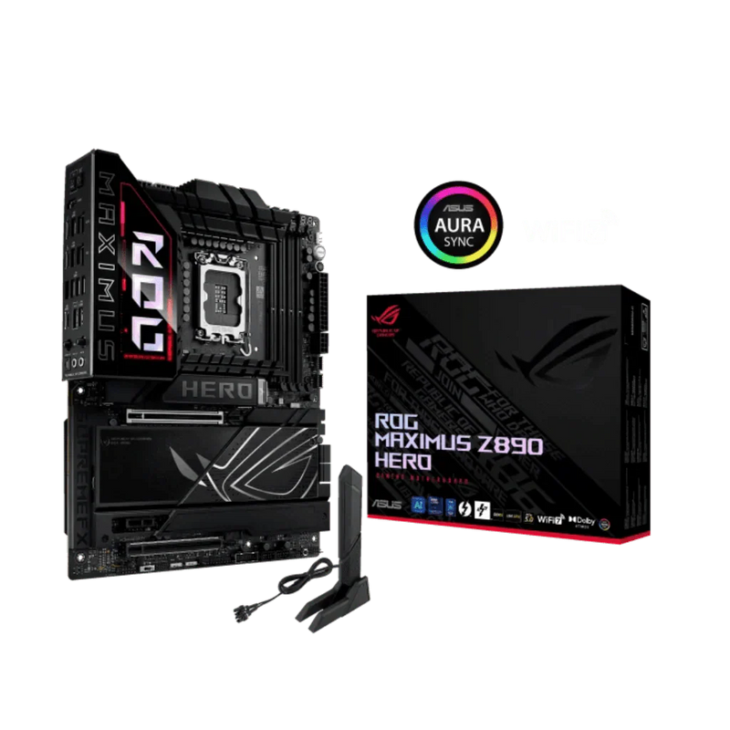ASUS ROG MAXIMUS Z890 HERO WIFI LGA1851 DDR5 ATX Motherboard - SWIFT PERIPHERALSROG-MAXIMUS-Z890-HERO
