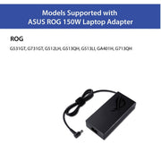 ASUS ROG Original OEM 150W 6.0mm 20V Laptop Charger Adapter - SWIFT PERIPHERALS90XB06JN-MPW000
