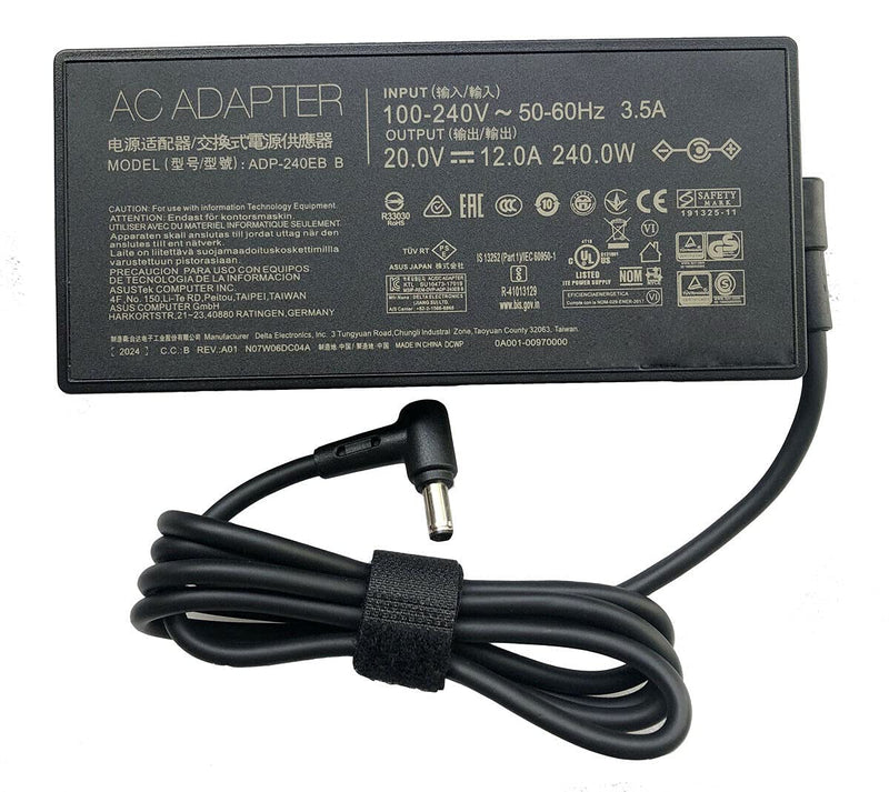 ASUS ROG Original OEM 240W 20V 12A 6.0mm Pin Laptop Charger Adapter - SWIFT PERIPHERALS90XB06MN-MPW070-OEM