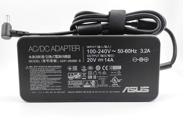 ASUS ROG Original OEM 280W 6.0mm x 3.7mm 20.0V 14.0A Laptop Charger Adapter - SWIFT PERIPHERALS90XB08MN-MPW090-OEM