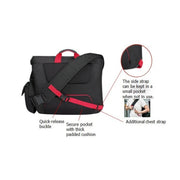 Asus ROG Ranger 15.6 - inch Messenger Backpack with Detachable Side Pockets and Water Resistant Exterior - SWIFT PERIPHERALS90XB0310-BBP000