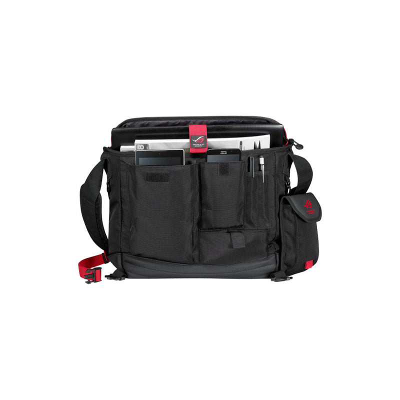 Asus ROG Ranger 15.6 - inch Messenger Backpack with Detachable Side Pockets and Water Resistant Exterior - SWIFT PERIPHERALS90XB0310-BBP000