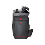Asus ROG Ranger 17 - inch Roll Top Laptop Backpack with Removable Side Pocket and Built - in Rain Cover - SWIFT PERIPHERALS90XB0310-BBP010
