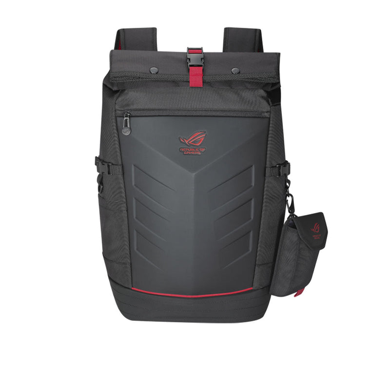 Asus ROG Ranger 17 - inch Roll Top Laptop Backpack with Removable Side Pocket and Built - in Rain Cover - SWIFT PERIPHERALS90XB0310-BBP010