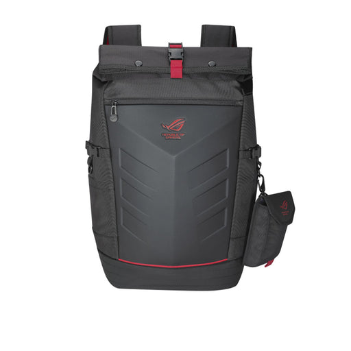 Asus ROG Ranger 17 - inch Roll Top Laptop Backpack with Removable Side Pocket and Built - in Rain Cover - SWIFT PERIPHERALS90XB0310-BBP010
